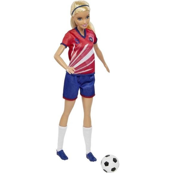 Barbie Playing Soccer Doll with Blonde Ponytail , New in Box - Picture 4 of 6